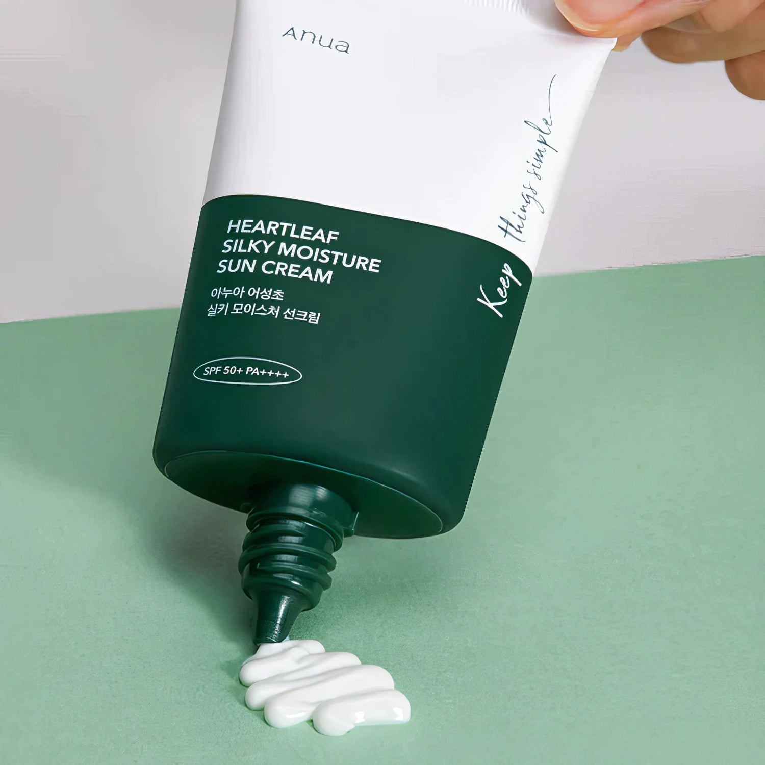 Anua - Heartleaf Silky Moisture Sun Cream SPF50+/PA++++ - 50ml-Wonder Skin
