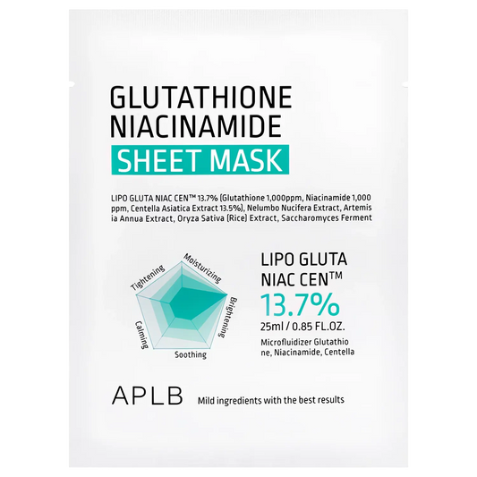 APLB - Glutathione Niacinamide Sheet Mask - 25ml-Wonder Skin