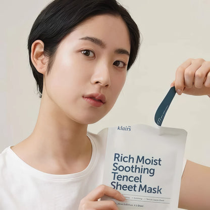 dear, Klairs - Rich Moist Soothing Tencel Sheet Mask - 25ml-Wonder Skin