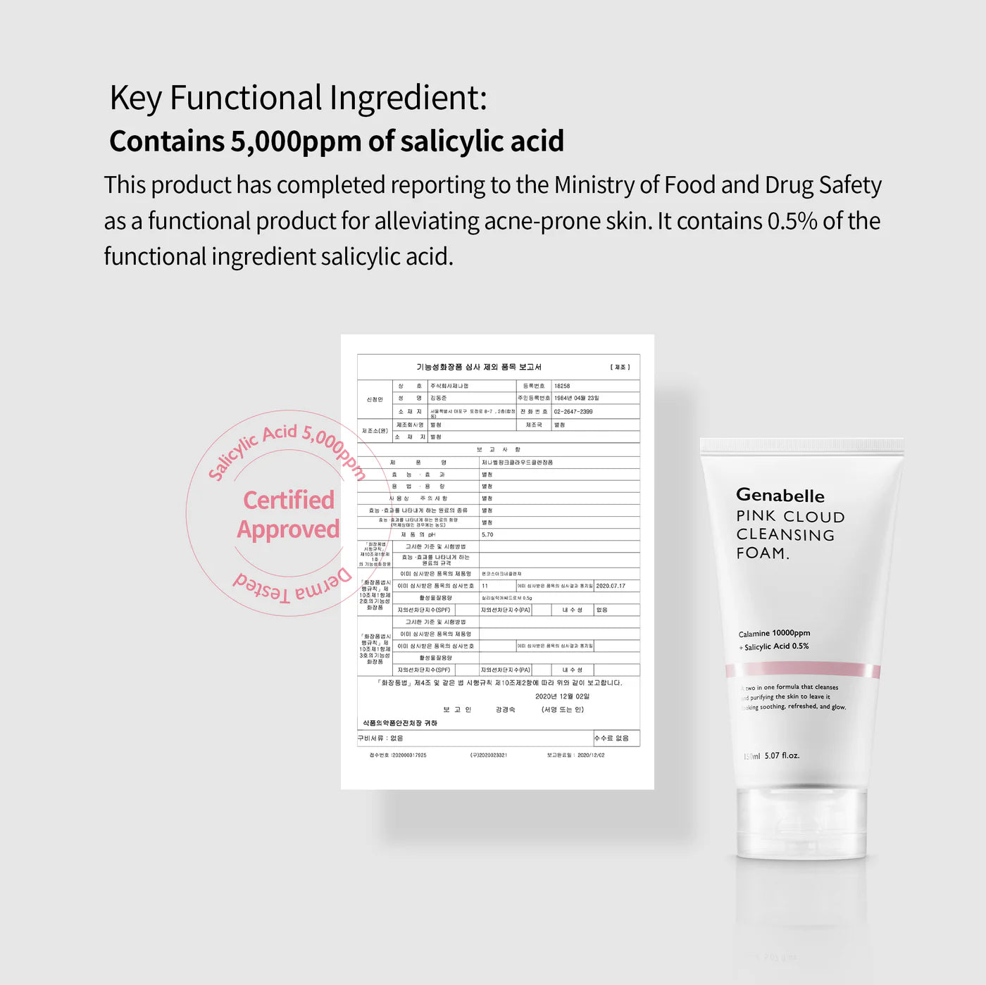 Genabelle - Pink Cloud Cleansing Foam - 150ml - MHD 06.2026