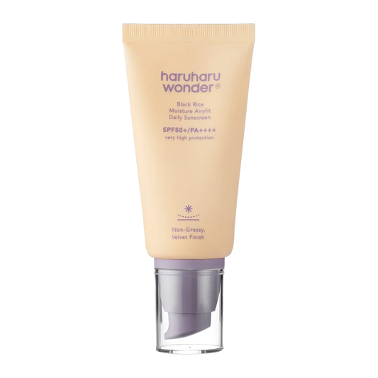 Haruharu Wonder - Black Rice Moisture Airyfit Daily Sunscreen SPF50+/PA++++ - 50ml-Wonder Skin