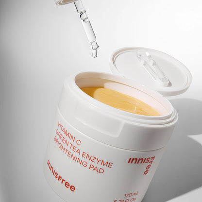 Innisfree - Green Tea Enzyme Vitamin C Brightening Pad - 60St./ 170ml-Wonder Skin