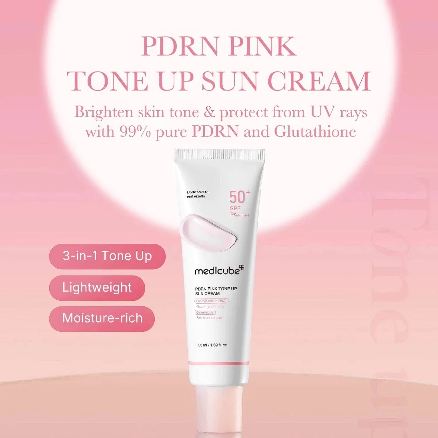 Medicube - PDRN Pink Tone Up Sun Cream - 50ml