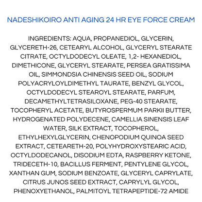 Onshindo Osaka - Nadeshikoiro – 24hr Eye Force Cream (All Skin Types) - 20ml-Wonder Skin