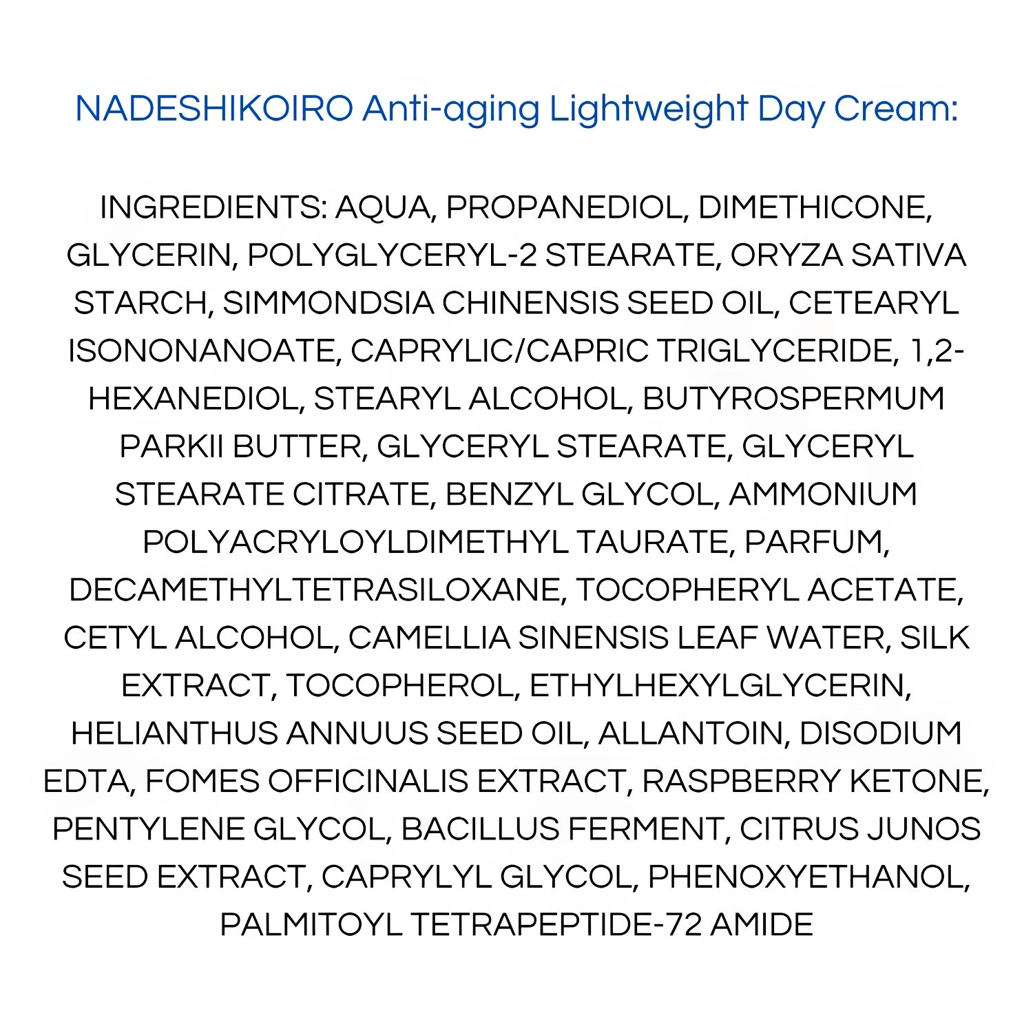 Onshindo Osaka - Nadeshikoiro – Lightweight Face Day Cream (Oily Skin) - 50ml-Wonder Skin