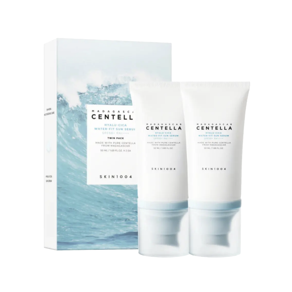 SKIN1004 - Madagascar Centella Hyalu-Cica Water-Fit Sun Serum SPF50+ PA++++ - 2x50ml