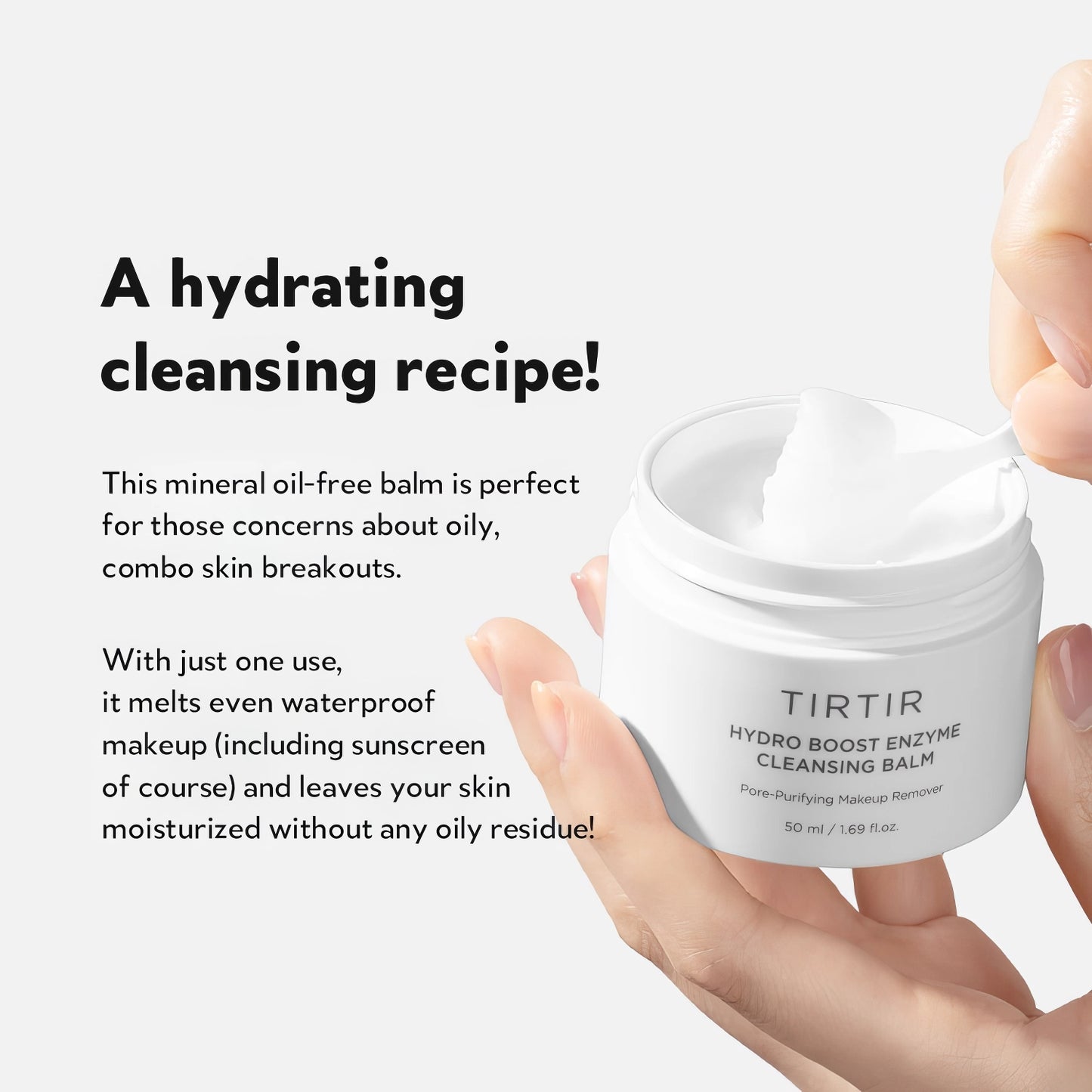 TIRTIR - Hydro Boost Enzyme Cleansing Balm - 50ml-Wonder Skin